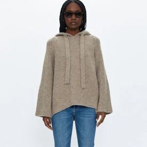 NWT Pistolq Elena oversized pull on hoodie with bell sleeves size small